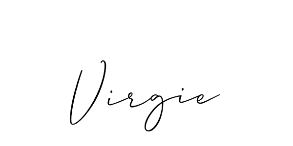 Make a beautiful signature design for name Virgie. Use this online signature maker to create a handwritten signature for free. Virgie signature style 2 images and pictures png