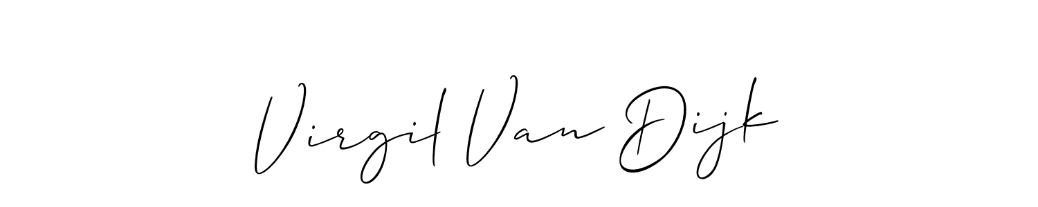 Create a beautiful signature design for name Virgil Van Dijk. With this signature (Allison_Script) fonts, you can make a handwritten signature for free. Virgil Van Dijk signature style 2 images and pictures png