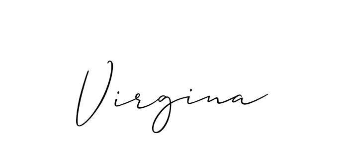 Make a beautiful signature design for name Virgina. Use this online signature maker to create a handwritten signature for free. Virgina signature style 2 images and pictures png