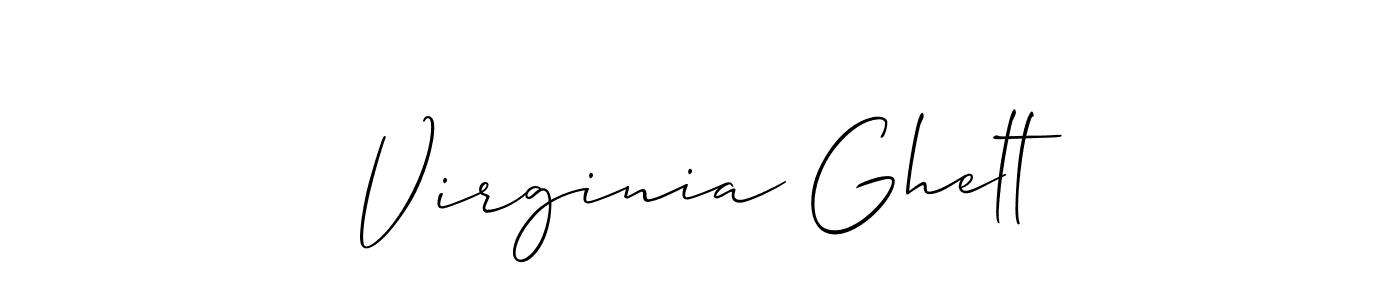 Best and Professional Signature Style for Virginia Ghelt. Allison_Script Best Signature Style Collection. Virginia Ghelt signature style 2 images and pictures png