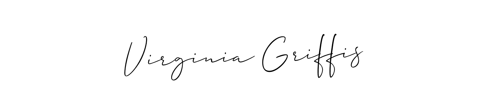 Check out images of Autograph of Virginia Griffis name. Actor Virginia Griffis Signature Style. Allison_Script is a professional sign style online. Virginia Griffis signature style 2 images and pictures png