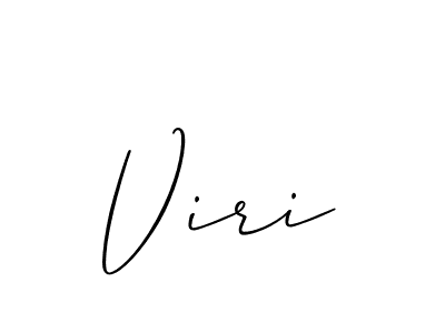 if you are searching for the best signature style for your name Viri. so please give up your signature search. here we have designed multiple signature styles  using Allison_Script. Viri signature style 2 images and pictures png