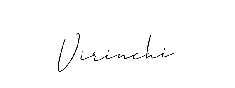 Best and Professional Signature Style for Virinchi. Allison_Script Best Signature Style Collection. Virinchi signature style 2 images and pictures png
