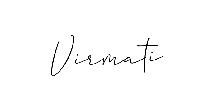 Also You can easily find your signature by using the search form. We will create Virmati name handwritten signature images for you free of cost using Allison_Script sign style. Virmati signature style 2 images and pictures png