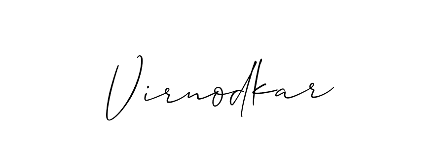 Also You can easily find your signature by using the search form. We will create Virnodkar name handwritten signature images for you free of cost using Allison_Script sign style. Virnodkar signature style 2 images and pictures png
