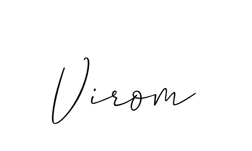 Once you've used our free online signature maker to create your best signature Allison_Script style, it's time to enjoy all of the benefits that Virom name signing documents. Virom signature style 2 images and pictures png