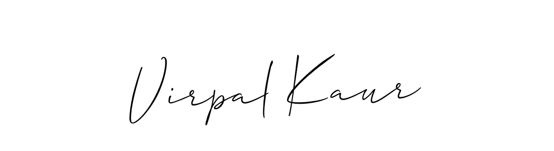 You should practise on your own different ways (Allison_Script) to write your name (Virpal Kaur) in signature. don't let someone else do it for you. Virpal Kaur signature style 2 images and pictures png