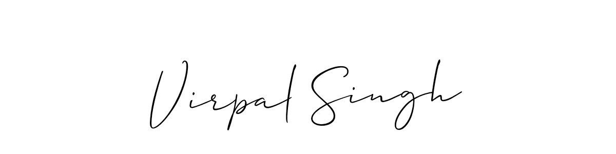 Design your own signature with our free online signature maker. With this signature software, you can create a handwritten (Allison_Script) signature for name Virpal Singh. Virpal Singh signature style 2 images and pictures png