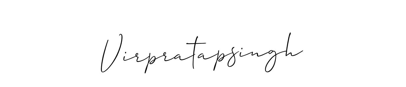 You should practise on your own different ways (Allison_Script) to write your name (Virpratapsingh) in signature. don't let someone else do it for you. Virpratapsingh signature style 2 images and pictures png