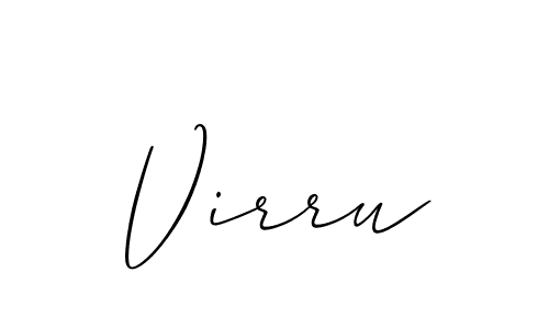 Also we have Virru name is the best signature style. Create professional handwritten signature collection using Allison_Script autograph style. Virru signature style 2 images and pictures png
