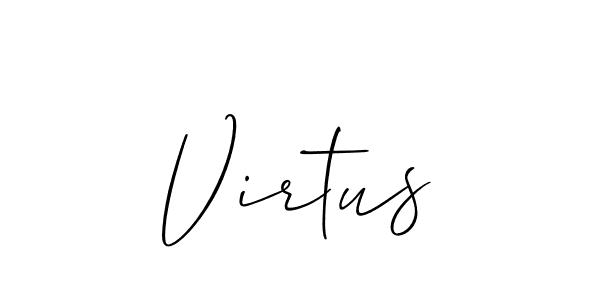 Similarly Allison_Script is the best handwritten signature design. Signature creator online .You can use it as an online autograph creator for name Virtus. Virtus signature style 2 images and pictures png