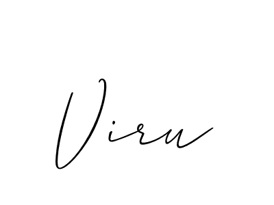 How to Draw Viru signature style? Allison_Script is a latest design signature styles for name Viru. Viru signature style 2 images and pictures png