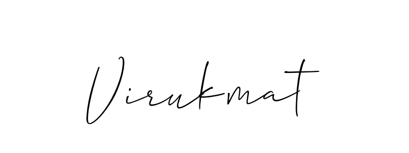 Once you've used our free online signature maker to create your best signature Allison_Script style, it's time to enjoy all of the benefits that Virukmat name signing documents. Virukmat signature style 2 images and pictures png
