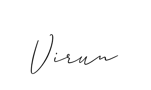 Allison_Script is a professional signature style that is perfect for those who want to add a touch of class to their signature. It is also a great choice for those who want to make their signature more unique. Get Virun name to fancy signature for free. Virun signature style 2 images and pictures png