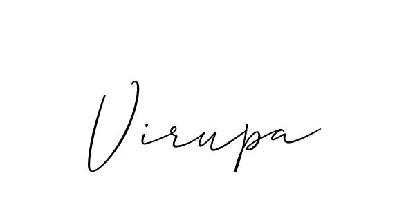 Design your own signature with our free online signature maker. With this signature software, you can create a handwritten (Allison_Script) signature for name Virupa. Virupa signature style 2 images and pictures png