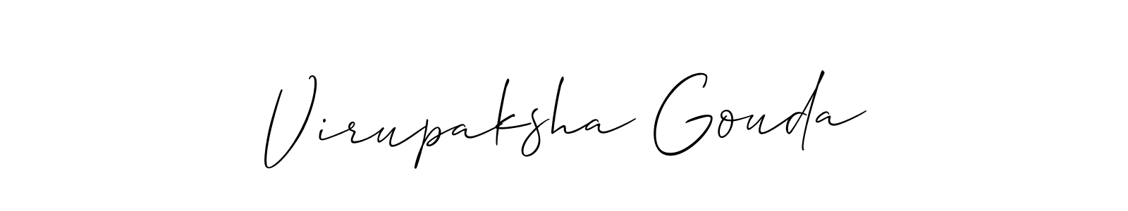 Make a short Virupaksha Gouda signature style. Manage your documents anywhere anytime using Allison_Script. Create and add eSignatures, submit forms, share and send files easily. Virupaksha Gouda signature style 2 images and pictures png
