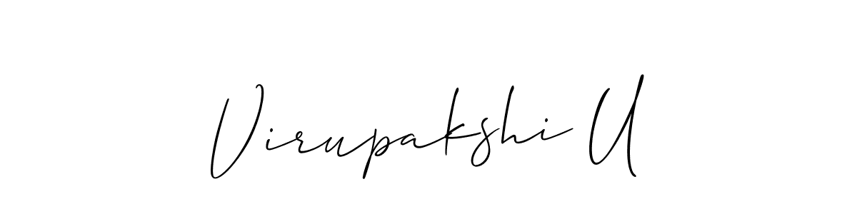 Check out images of Autograph of Virupakshi U name. Actor Virupakshi U Signature Style. Allison_Script is a professional sign style online. Virupakshi U signature style 2 images and pictures png