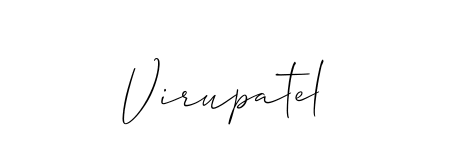Make a beautiful signature design for name Virupatel. With this signature (Allison_Script) style, you can create a handwritten signature for free. Virupatel signature style 2 images and pictures png