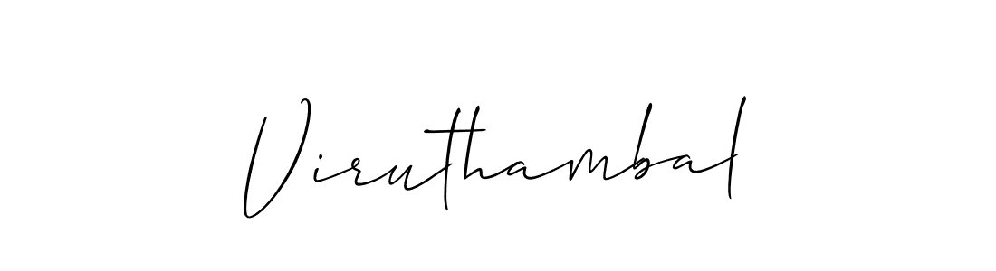 How to Draw Viruthambal signature style? Allison_Script is a latest design signature styles for name Viruthambal. Viruthambal signature style 2 images and pictures png