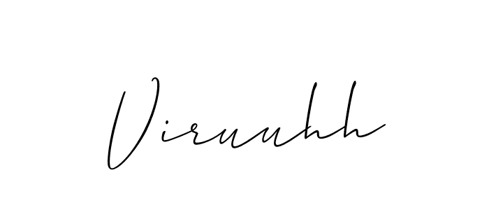 Similarly Allison_Script is the best handwritten signature design. Signature creator online .You can use it as an online autograph creator for name Viruuhh. Viruuhh signature style 2 images and pictures png