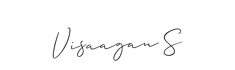 Visaagan S stylish signature style. Best Handwritten Sign (Allison_Script) for my name. Handwritten Signature Collection Ideas for my name Visaagan S. Visaagan S signature style 2 images and pictures png