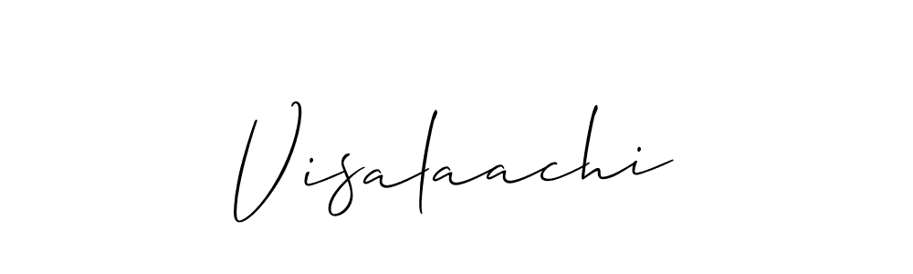 How to make Visalaachi name signature. Use Allison_Script style for creating short signs online. This is the latest handwritten sign. Visalaachi signature style 2 images and pictures png