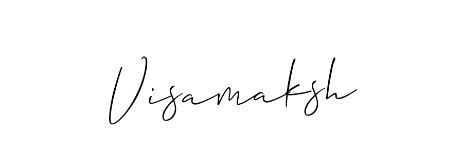 Allison_Script is a professional signature style that is perfect for those who want to add a touch of class to their signature. It is also a great choice for those who want to make their signature more unique. Get Visamaksh name to fancy signature for free. Visamaksh signature style 2 images and pictures png