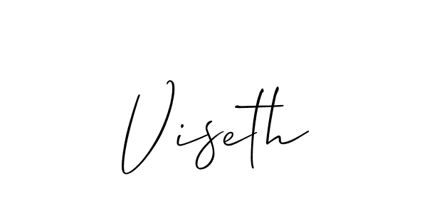 Also we have Viseth name is the best signature style. Create professional handwritten signature collection using Allison_Script autograph style. Viseth signature style 2 images and pictures png