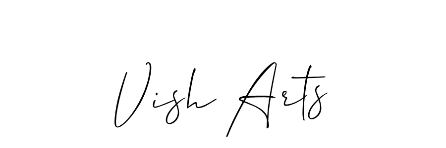 Make a beautiful signature design for name Vish Arts. Use this online signature maker to create a handwritten signature for free. Vish Arts signature style 2 images and pictures png