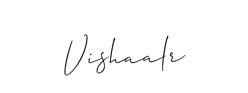 Make a beautiful signature design for name Vishaalr. Use this online signature maker to create a handwritten signature for free. Vishaalr signature style 2 images and pictures png