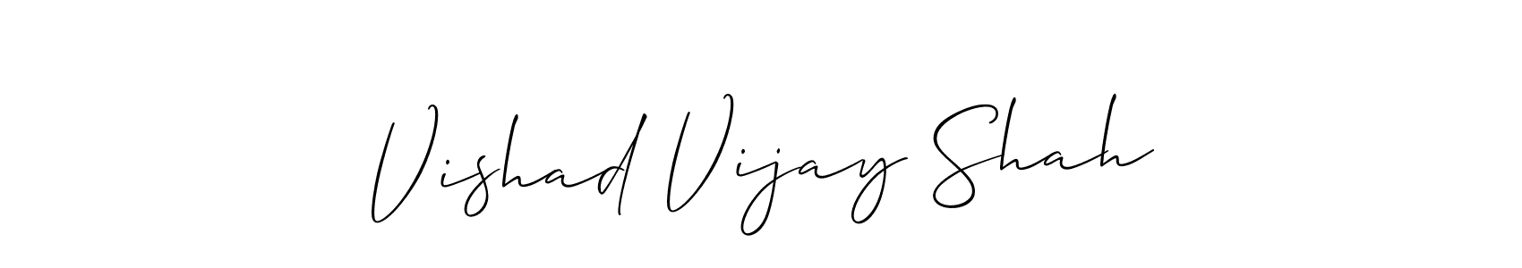 You can use this online signature creator to create a handwritten signature for the name Vishad Vijay Shah. This is the best online autograph maker. Vishad Vijay Shah signature style 2 images and pictures png