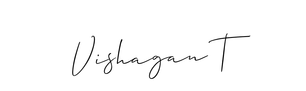 Best and Professional Signature Style for Vishagan T. Allison_Script Best Signature Style Collection. Vishagan T signature style 2 images and pictures png