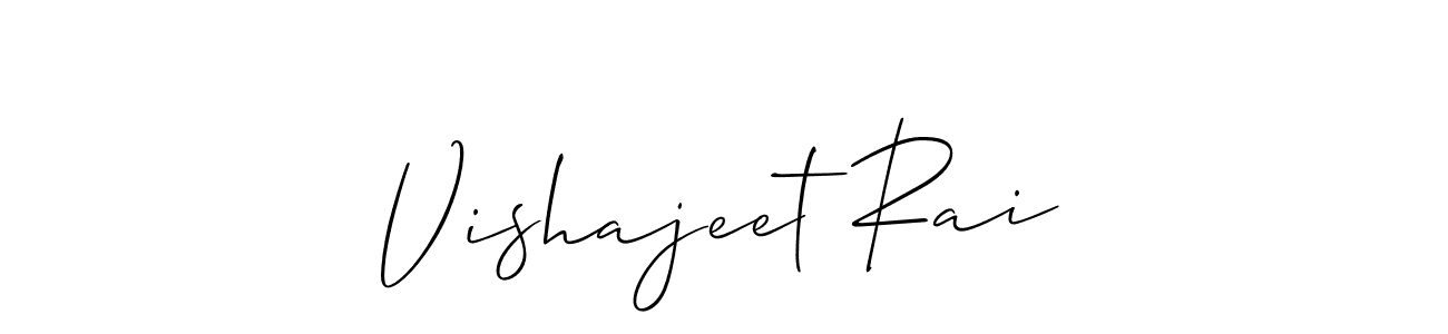 Design your own signature with our free online signature maker. With this signature software, you can create a handwritten (Allison_Script) signature for name Vishajeet Rai. Vishajeet Rai signature style 2 images and pictures png