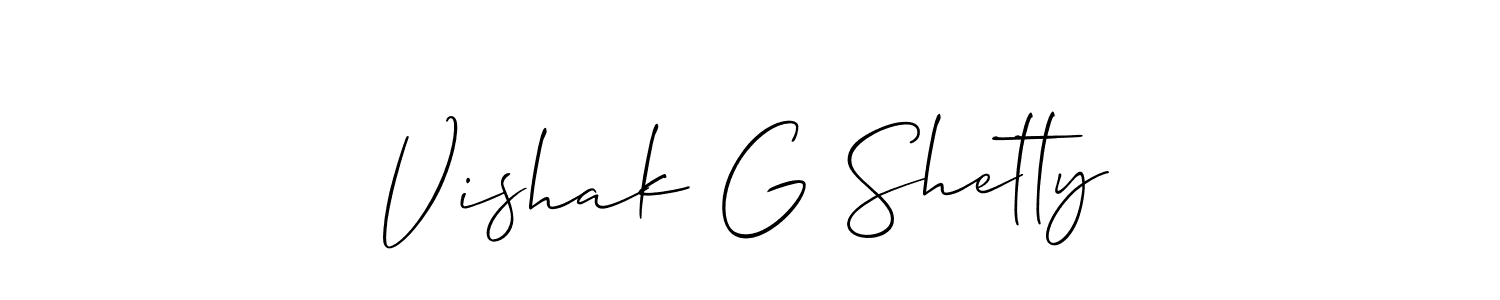 Once you've used our free online signature maker to create your best signature Allison_Script style, it's time to enjoy all of the benefits that Vishak G Shetty name signing documents. Vishak G Shetty signature style 2 images and pictures png