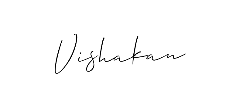 How to Draw Vishakan signature style? Allison_Script is a latest design signature styles for name Vishakan. Vishakan signature style 2 images and pictures png