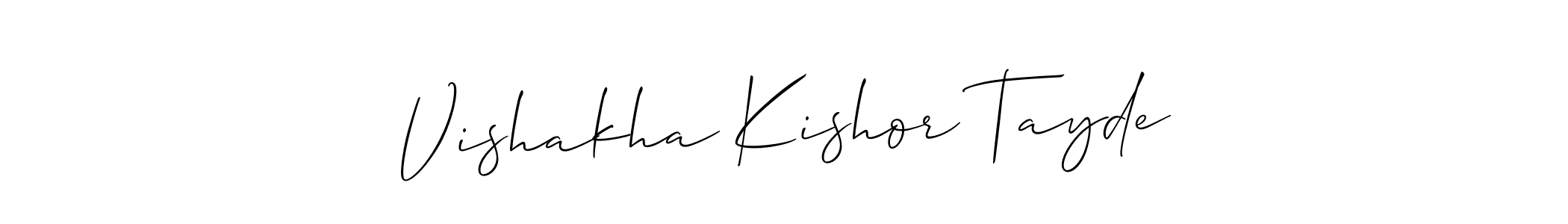 Make a beautiful signature design for name Vishakha Kishor Tayde. Use this online signature maker to create a handwritten signature for free. Vishakha Kishor Tayde signature style 2 images and pictures png
