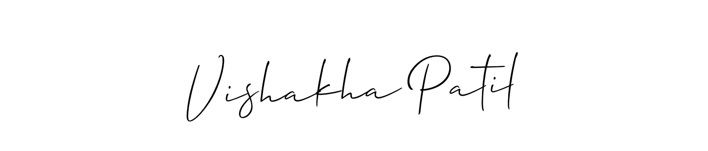 Similarly Allison_Script is the best handwritten signature design. Signature creator online .You can use it as an online autograph creator for name Vishakha Patil. Vishakha Patil signature style 2 images and pictures png