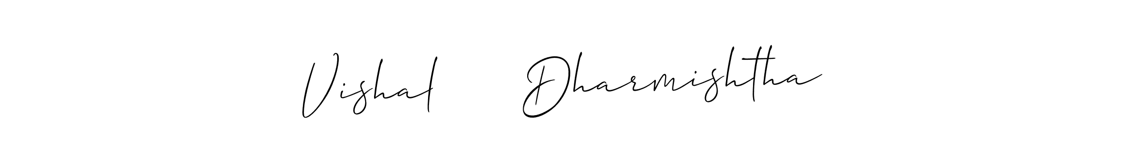 Make a beautiful signature design for name Vishal      Dharmishtha. With this signature (Allison_Script) style, you can create a handwritten signature for free. Vishal      Dharmishtha signature style 2 images and pictures png