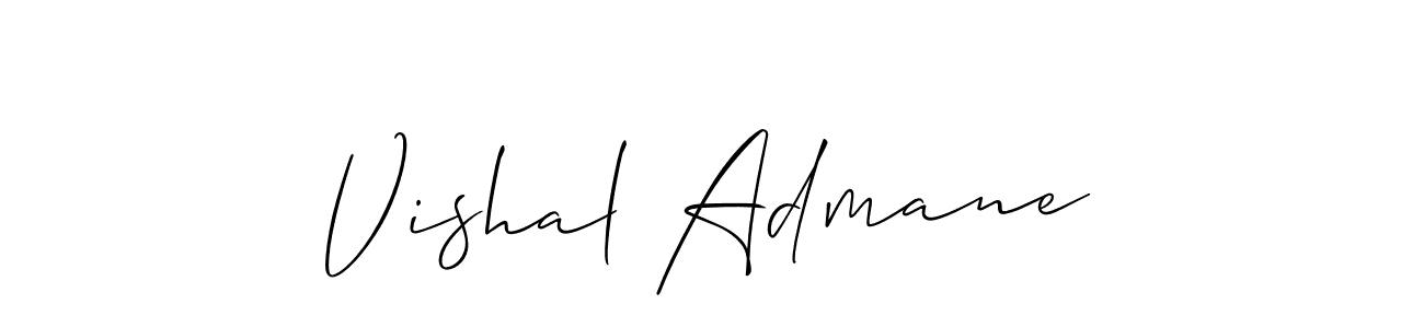 Also we have Vishal Admane name is the best signature style. Create professional handwritten signature collection using Allison_Script autograph style. Vishal Admane signature style 2 images and pictures png