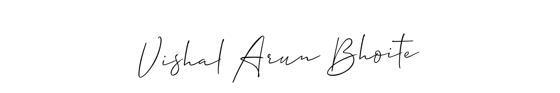 How to make Vishal Arun Bhoite signature? Allison_Script is a professional autograph style. Create handwritten signature for Vishal Arun Bhoite name. Vishal Arun Bhoite signature style 2 images and pictures png