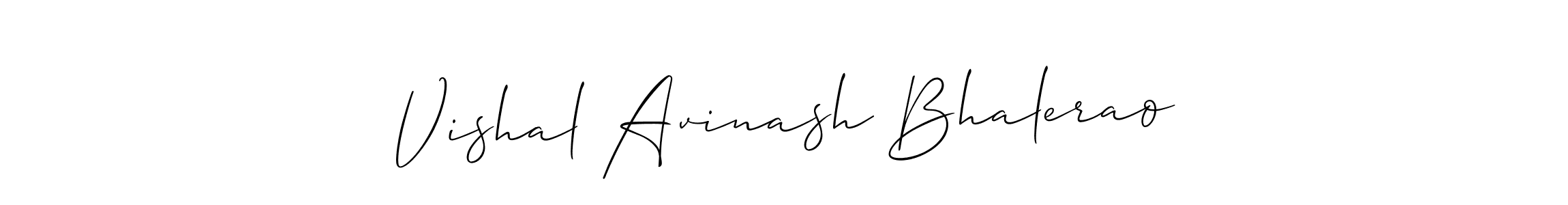 How to make Vishal Avinash Bhalerao name signature. Use Allison_Script style for creating short signs online. This is the latest handwritten sign. Vishal Avinash Bhalerao signature style 2 images and pictures png
