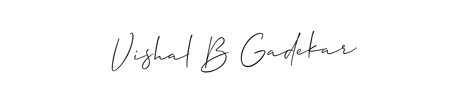 Check out images of Autograph of Vishal B Gadekar name. Actor Vishal B Gadekar Signature Style. Allison_Script is a professional sign style online. Vishal B Gadekar signature style 2 images and pictures png