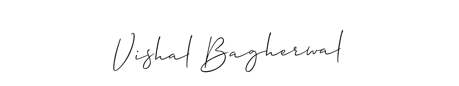 You should practise on your own different ways (Allison_Script) to write your name (Vishal Bagherwal) in signature. don't let someone else do it for you. Vishal Bagherwal signature style 2 images and pictures png