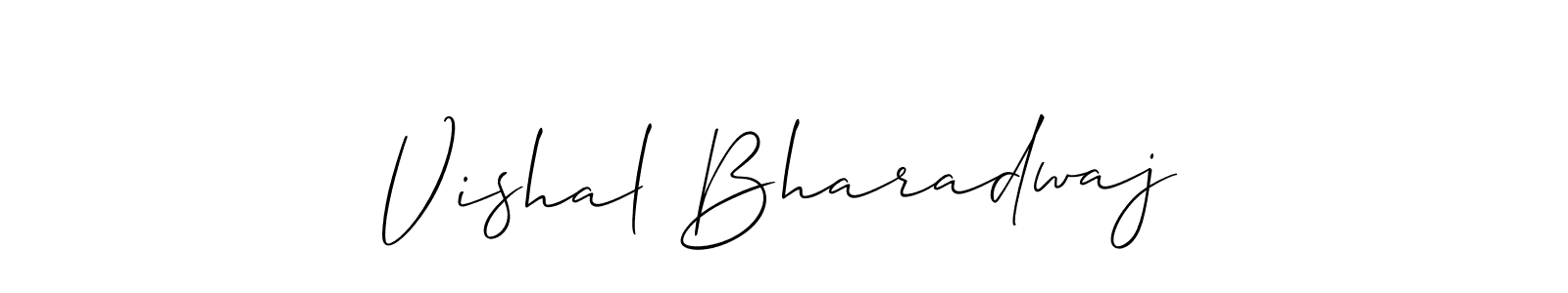 Create a beautiful signature design for name Vishal Bharadwaj. With this signature (Allison_Script) fonts, you can make a handwritten signature for free. Vishal Bharadwaj signature style 2 images and pictures png