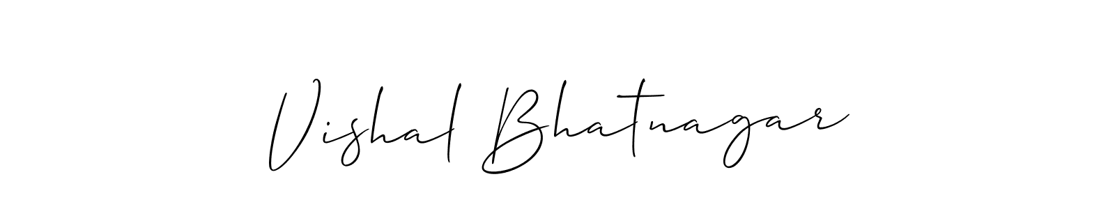 How to Draw Vishal Bhatnagar signature style? Allison_Script is a latest design signature styles for name Vishal Bhatnagar. Vishal Bhatnagar signature style 2 images and pictures png