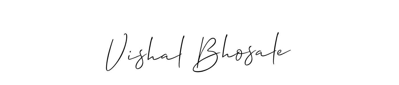 Best and Professional Signature Style for Vishal Bhosale. Allison_Script Best Signature Style Collection. Vishal Bhosale signature style 2 images and pictures png