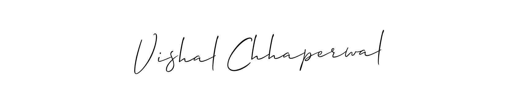 It looks lik you need a new signature style for name Vishal Chhaperwal. Design unique handwritten (Allison_Script) signature with our free signature maker in just a few clicks. Vishal Chhaperwal signature style 2 images and pictures png