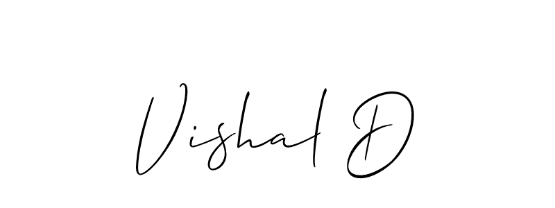 Once you've used our free online signature maker to create your best signature Allison_Script style, it's time to enjoy all of the benefits that Vishal D name signing documents. Vishal D signature style 2 images and pictures png