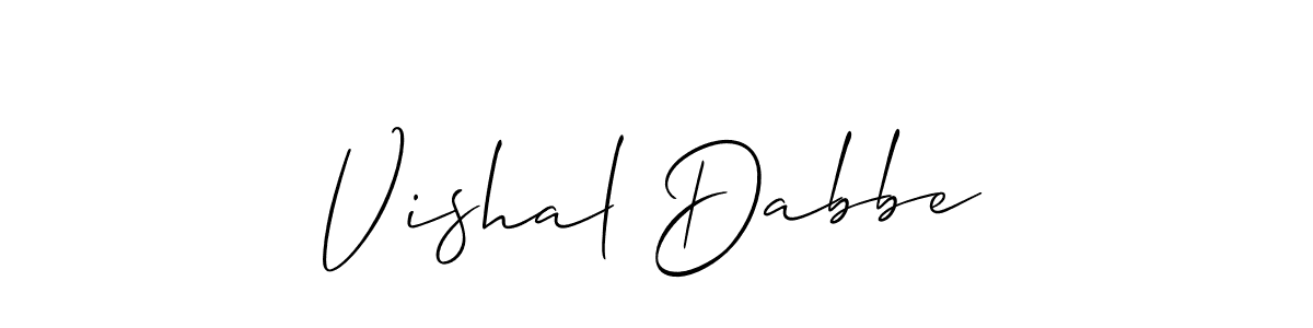 You can use this online signature creator to create a handwritten signature for the name Vishal Dabbe. This is the best online autograph maker. Vishal Dabbe signature style 2 images and pictures png