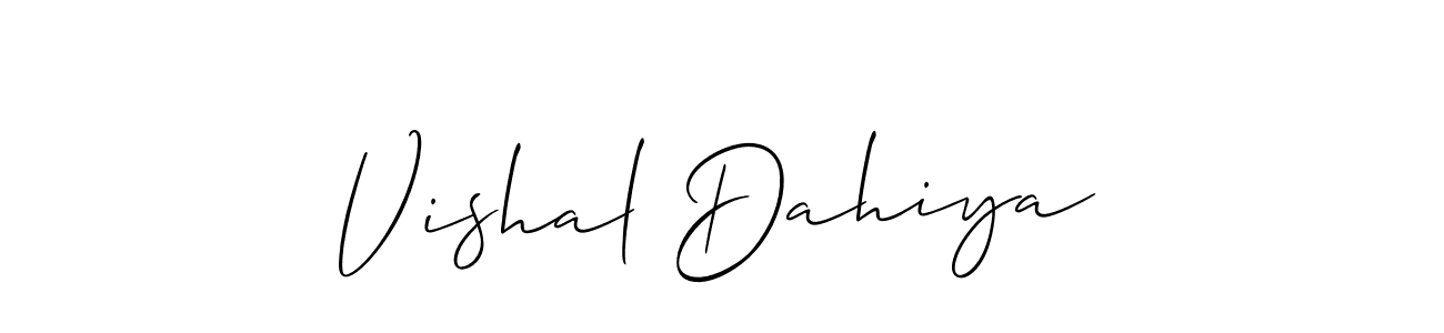 Best and Professional Signature Style for Vishal Dahiya. Allison_Script Best Signature Style Collection. Vishal Dahiya signature style 2 images and pictures png